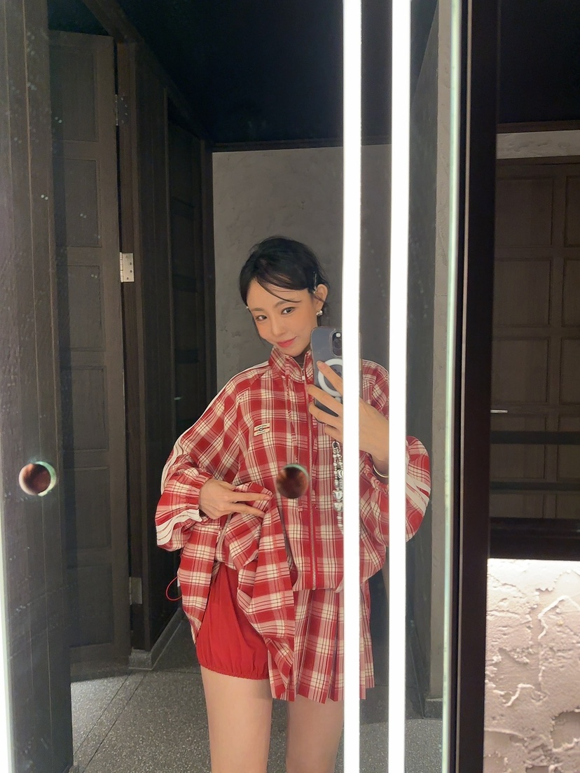 PALETTE-Q韓國代購㊣女裝新品推薦休閑職業裙褲百褶格紋褶裙PALETTE裙褲