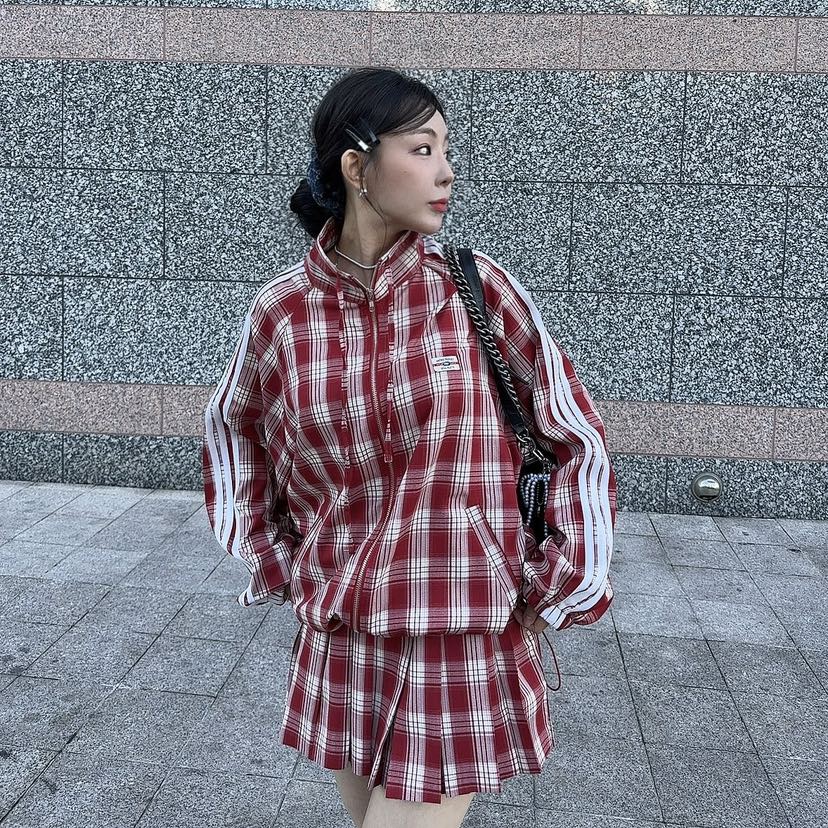 PALETTE-Q韓國直郵㊣女裝新品人氣時尚真品推薦25秋冬夾克拉鏈PALETTE夾克