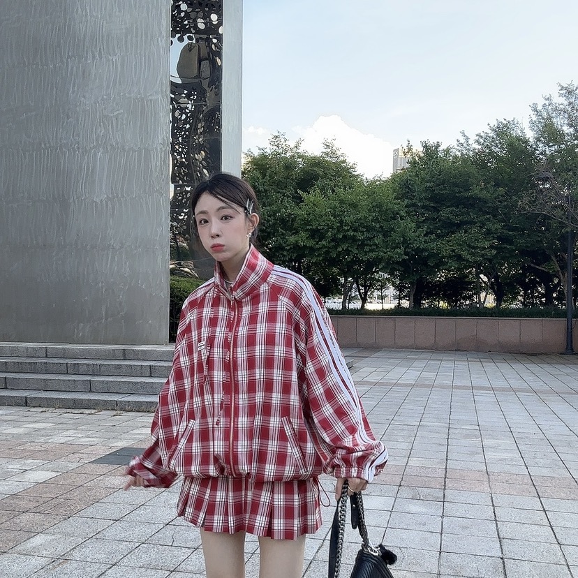 PALETTE-Q韓國直郵㊣女裝新品人氣時尚真品推薦25秋冬夾克拉鏈PALETTE夾克