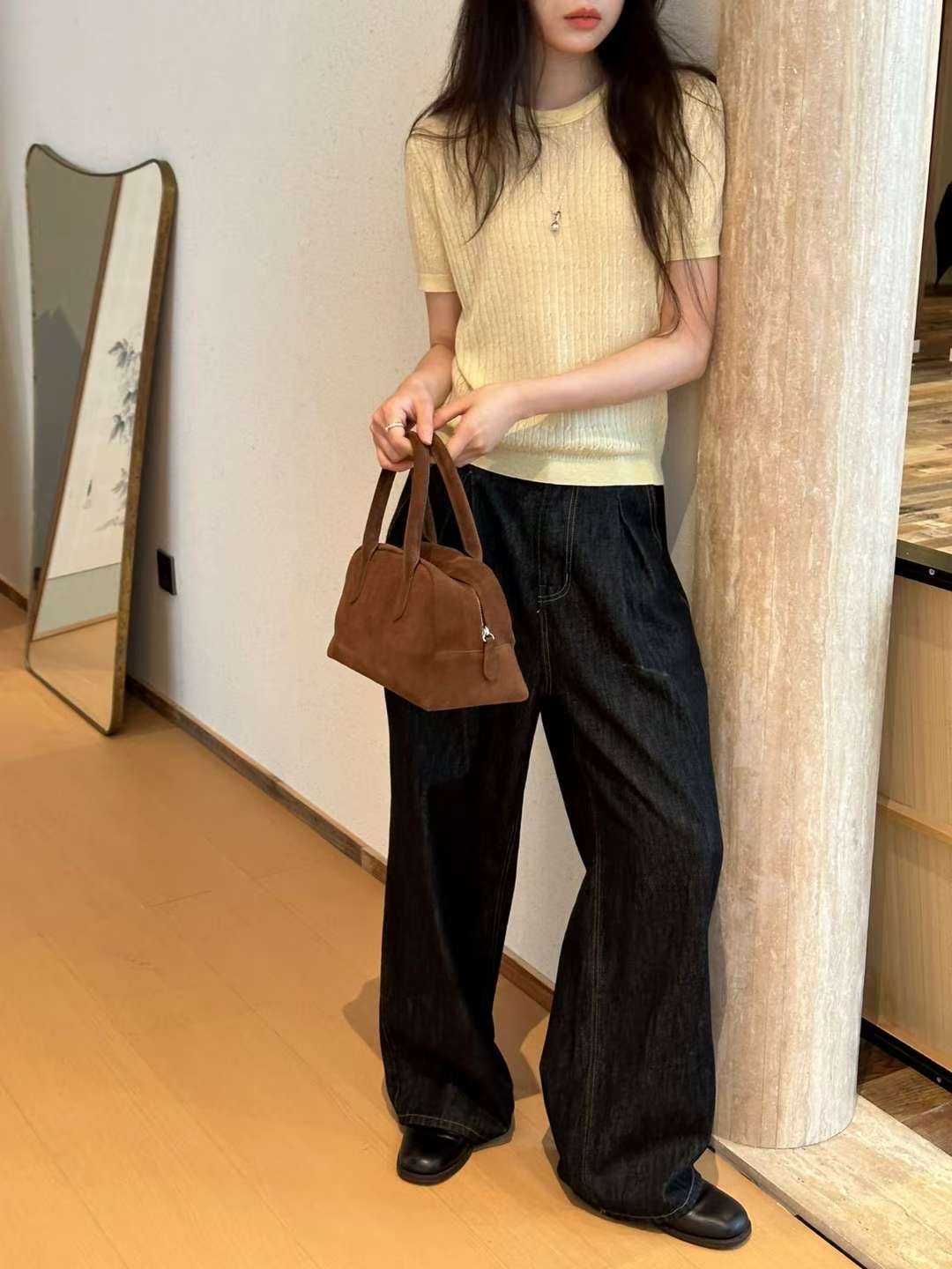 BROTE韓國直郵㊣女士新款職業人氣熱賣休閑推薦25秋冬真品毛衣BROTE毛衣圖色2