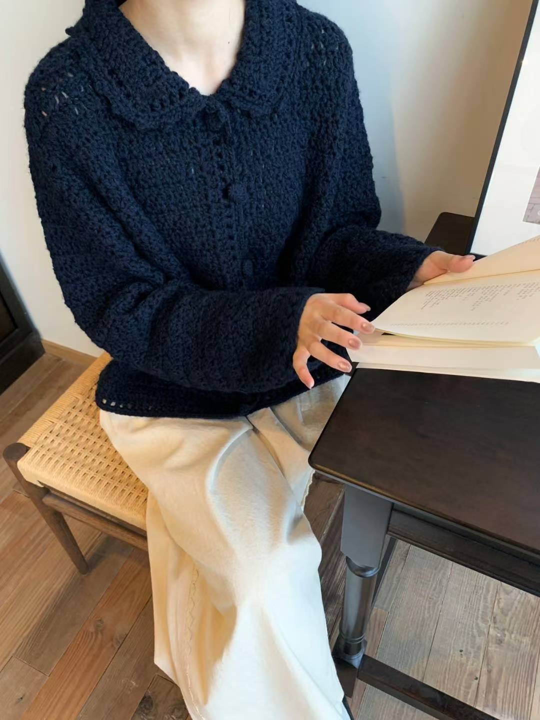 BROTE韓國代購㊣女士新款時尚推薦真品熱賣職業人氣25秋冬針織衫BROTE針織衫圖色2