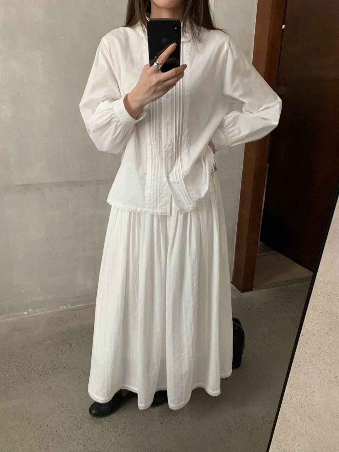 BROTE韓國直郵㊣女裝新款熱賣職業25秋冬真品時尚襯衫蕾絲衫BROTE襯衫/蕾絲衫