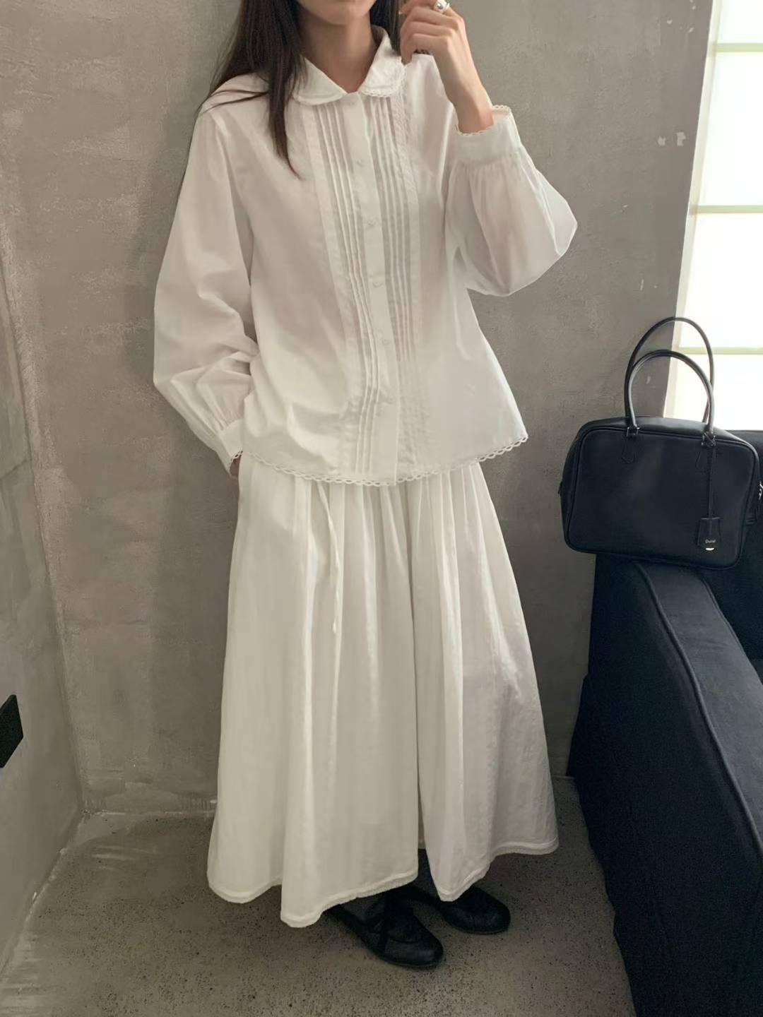 BROTE韓國直郵㊣女裝新款熱賣職業25秋冬真品時尚襯衫蕾絲衫BROTE襯衫/蕾絲衫