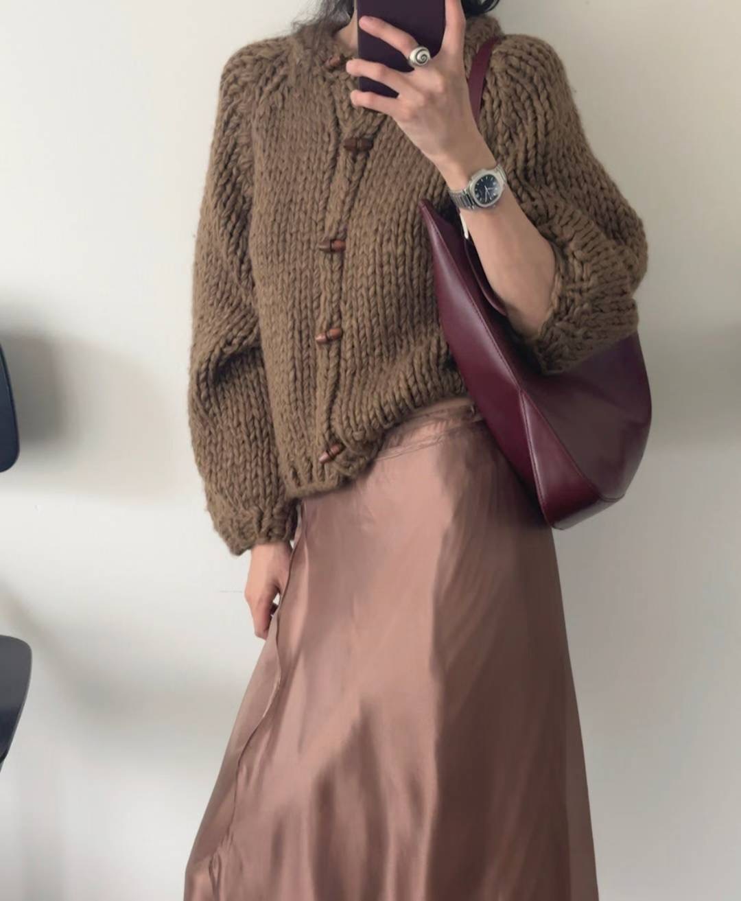 BROTE韓國直郵㊣女裝新品真品職業休閑25秋冬推薦時尚針織衫BROTE針織衫圖色2