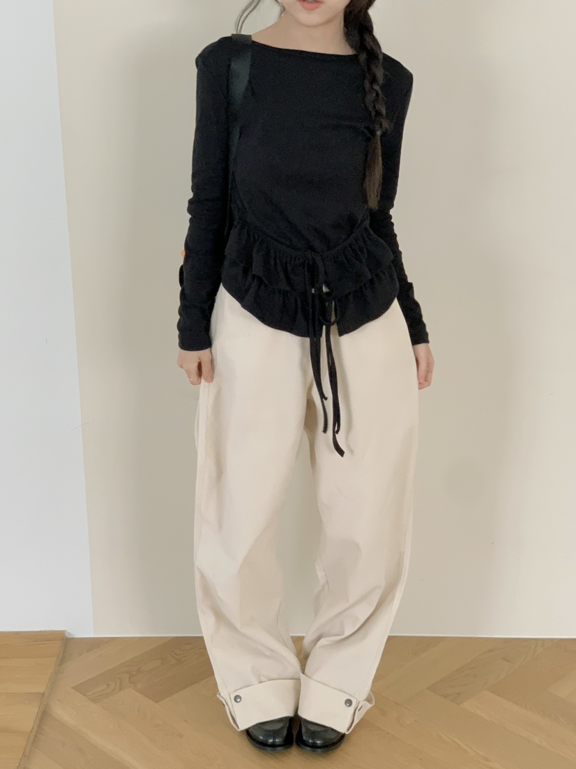 BEFORE SUNRISE東大門㊣直郵女裝新款職業真品25秋冬休閑褲BEFORE SUNRISE休閑褲