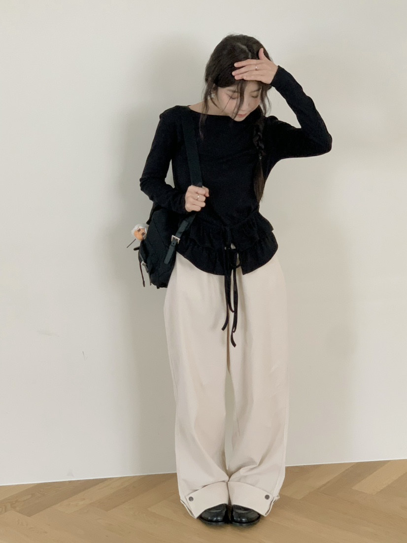 BEFORE SUNRISE東大門㊣直郵女裝新款職業真品25秋冬休閑褲BEFORE SUNRISE休閑褲