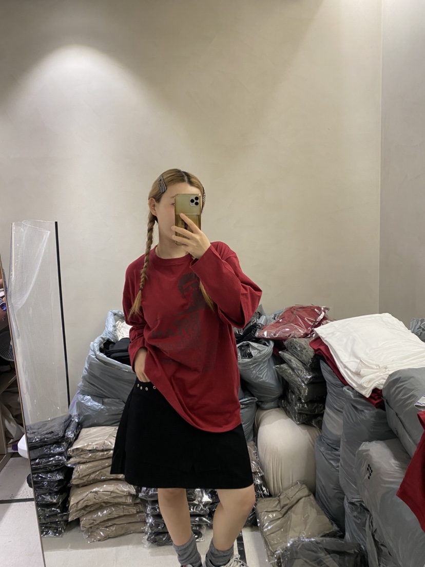 LUMEN-P韓國直郵㊣女裝新品人氣25秋冬真品熱賣休閑長袖T恤LUMEN-P長袖T恤