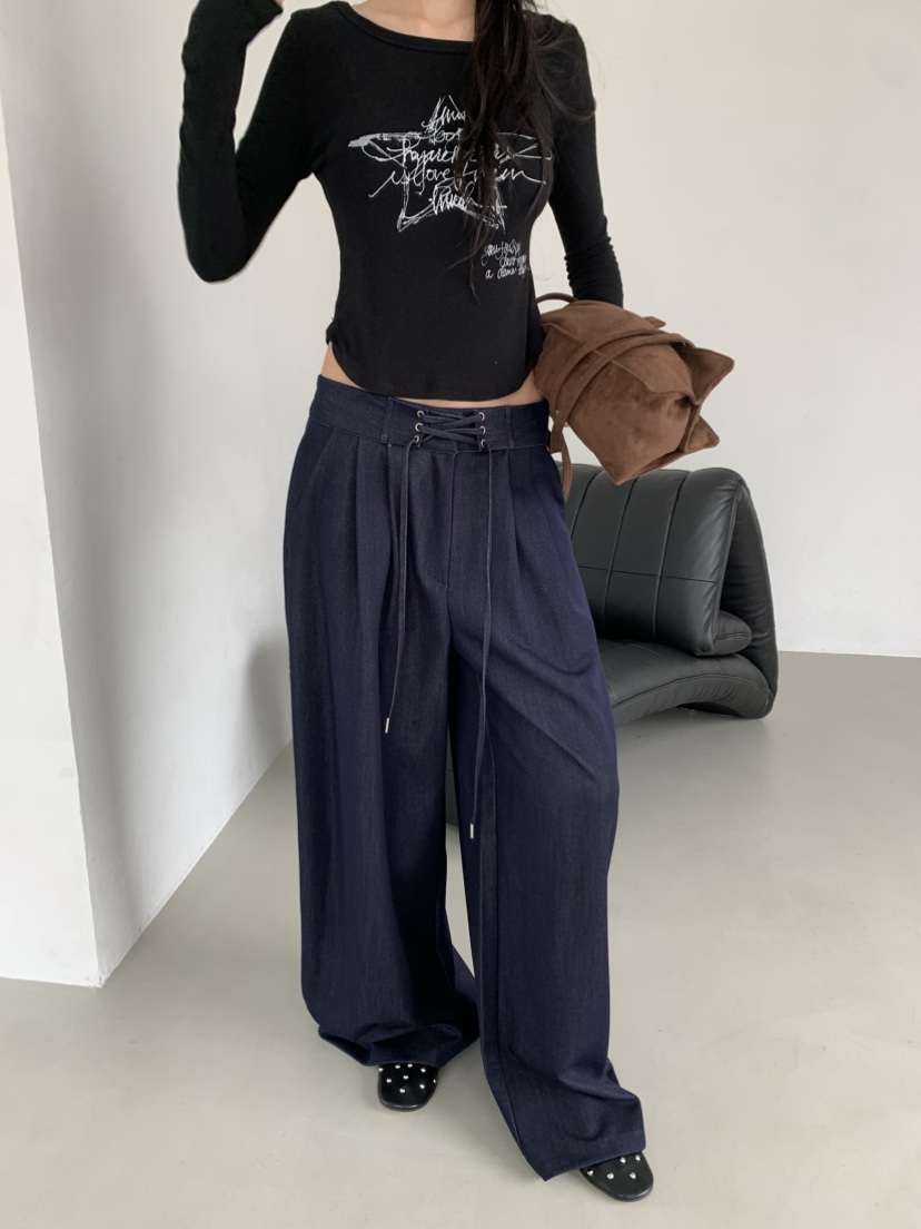 EYEL韓國代購㊣女士新款熱賣職業時尚25秋冬人氣真品休閑褲EYEL休閑褲