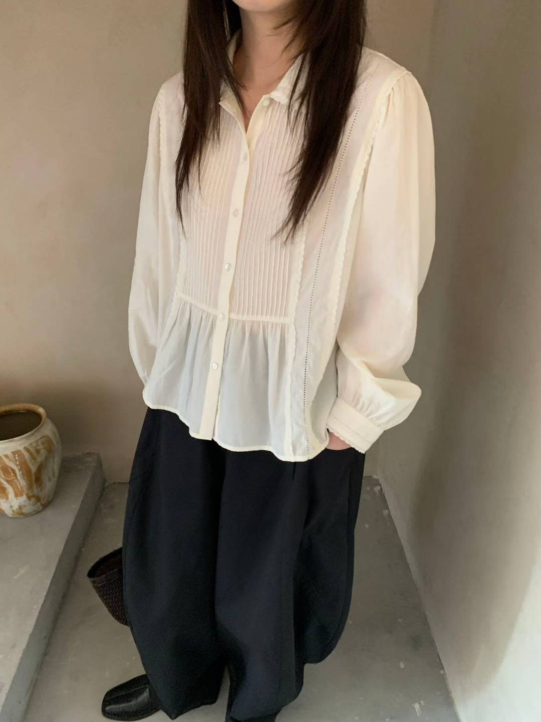 BROTE東大門㊣代購女士新款人氣真品休閑推薦時尚襯衫蕾絲衫BROTE襯衫/蕾絲衫