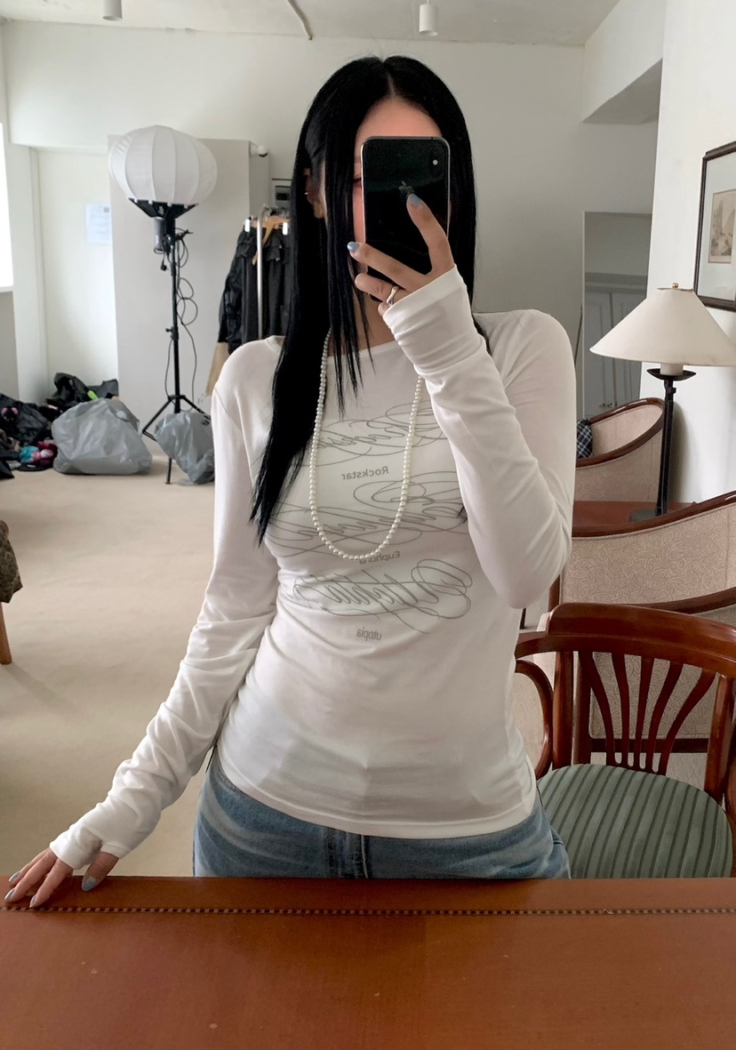 SEOLO東大門㊣代購女裝新品時尚職業休閑推薦熱賣人氣長袖T恤Seolo seoul長袖T恤
