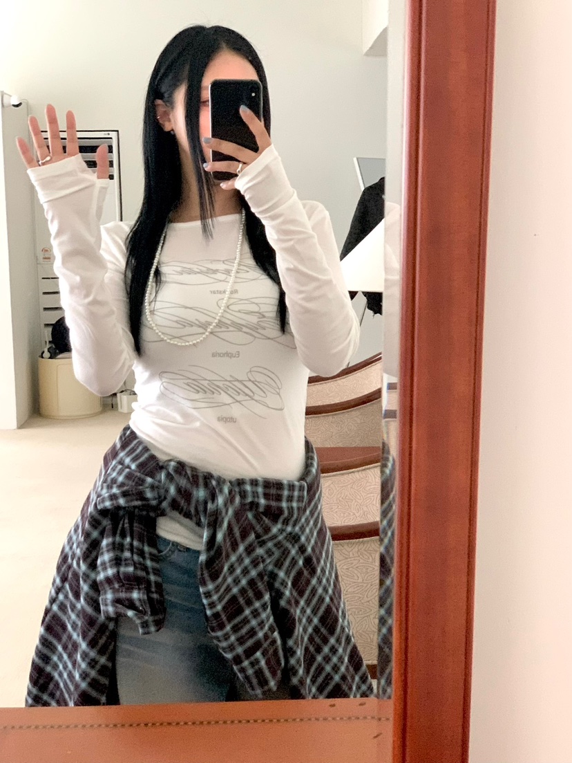 SEOLO東大門㊣代購女裝新品時尚職業休閑推薦熱賣人氣長袖T恤Seolo seoul長袖T恤