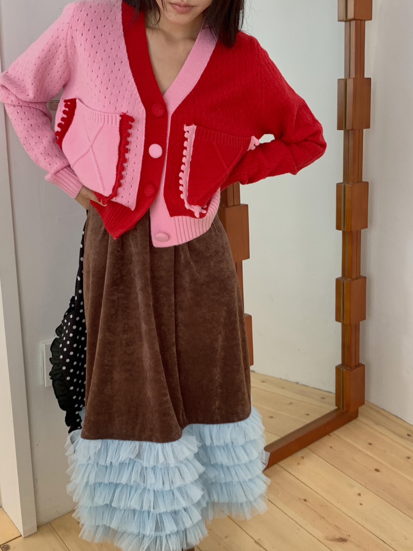 MAISONDEGLORY韓國直郵㊣女裝新款25秋冬時尚真品針織衫開衫MAISON DE GLORY針織衫圖色1