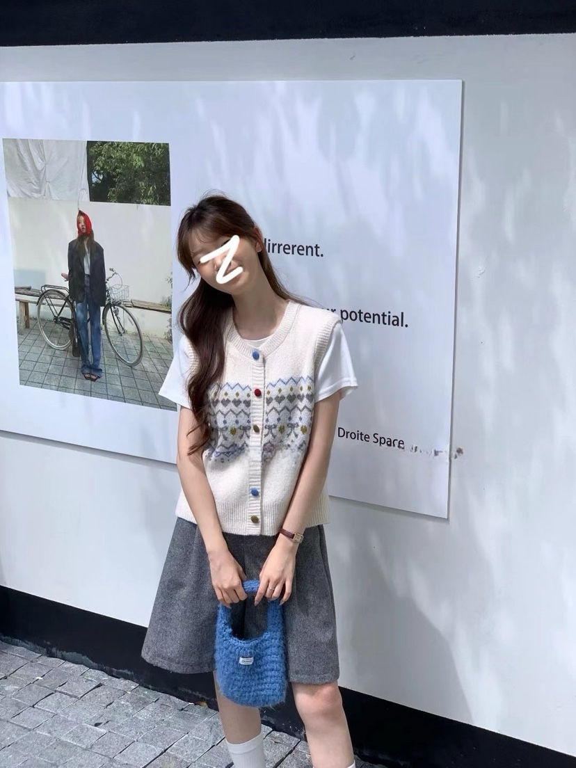 MILK TEA東大門㊣直郵女士新品人氣休閑職業時尚推薦真品馬甲MILK TEA馬甲
