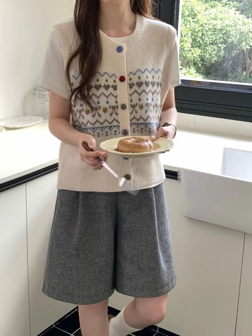 MILK TEA東大門㊣直郵女士新品人氣休閑職業時尚推薦真品馬甲MILK TEA馬甲