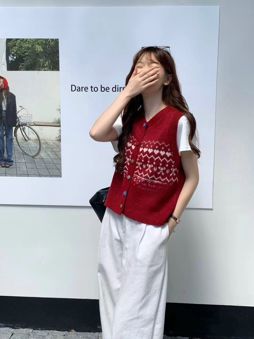 MILK TEA東大門㊣直郵女士新品人氣休閑職業時尚推薦真品馬甲MILK TEA馬甲