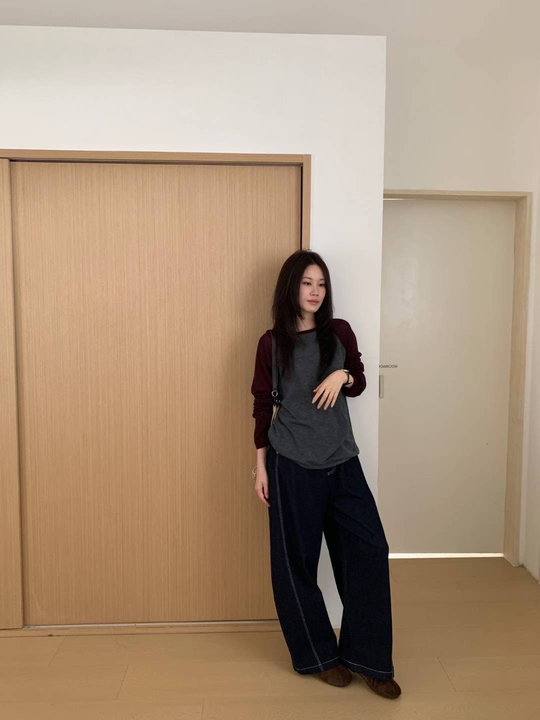 BROTE韓國代購㊣女裝新品熱賣職業人氣推薦時尚25秋冬休閑褲BROTE休閑褲