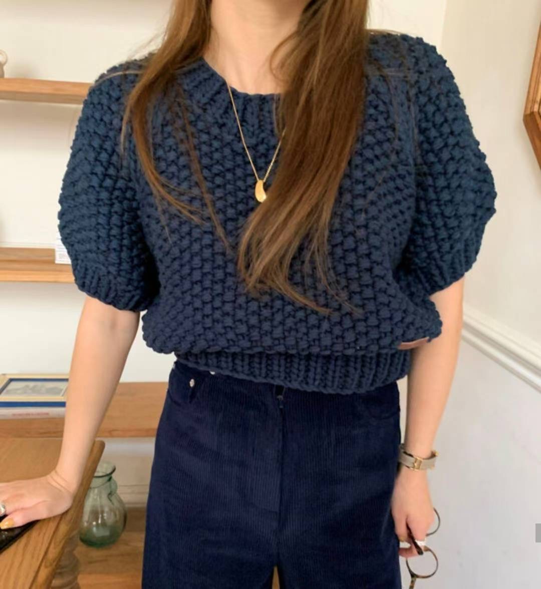 BROTE東大門㊣代購女裝新品熱賣人氣休閑25秋冬針織衫不含內搭BROTE針織衫圖色2