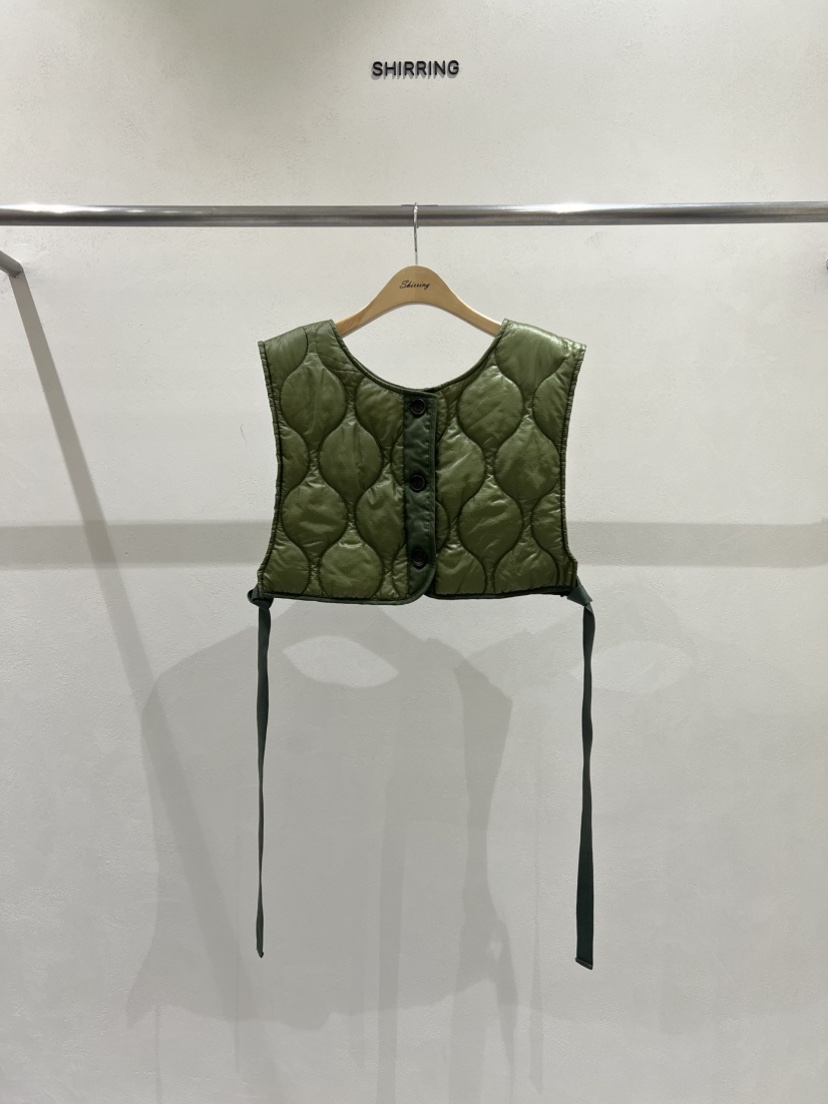 SHIRRING韓國代購㊣女士新品真品休閑熱賣時尚職業馬甲短款SHIRRING馬甲圖色2