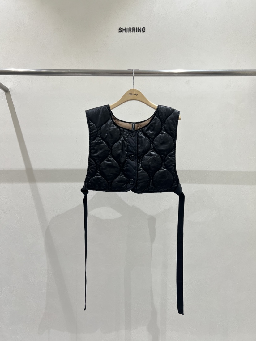 SHIRRING韓國代購㊣女士新品真品休閑熱賣時尚職業馬甲短款SHIRRING馬甲圖色3