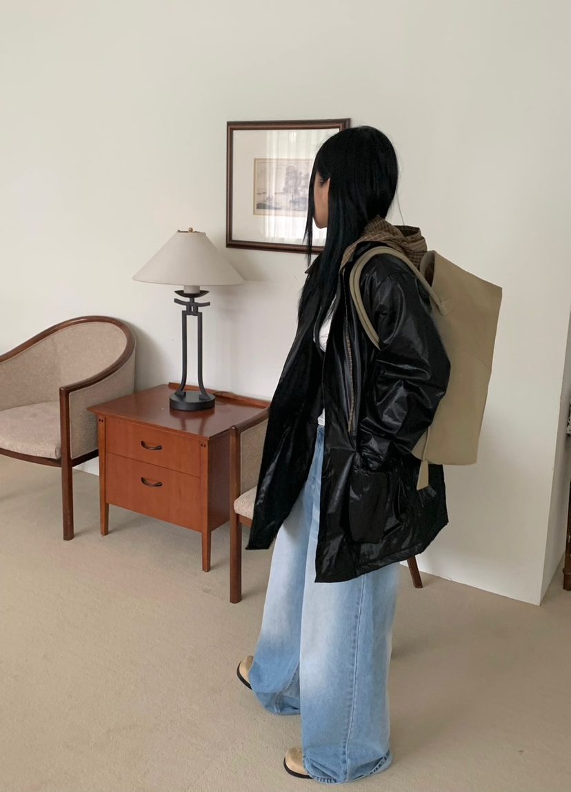 SEOLO東大門㊣實拍女裝新款熱賣職業真品推薦25秋冬夾克皮革連帽Seolo seoul夾克