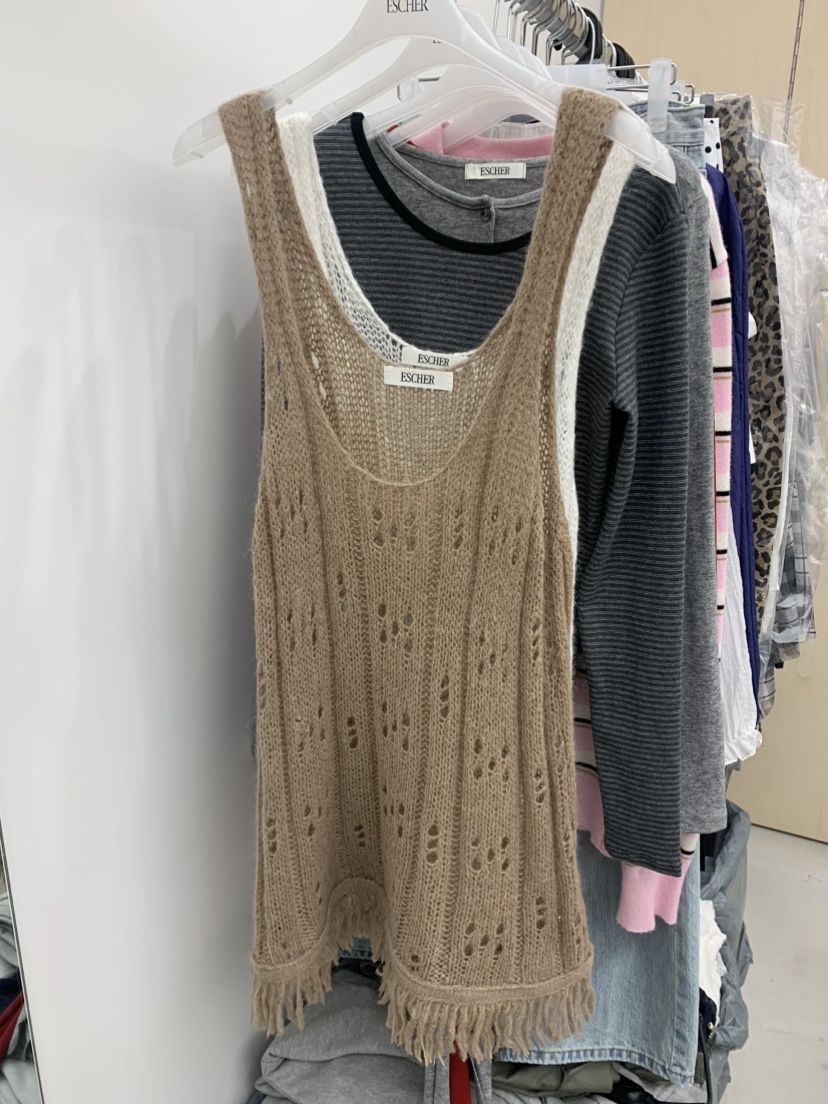 ESCHER東大門㊣實拍女裝新品真品推薦連衣裙不含腰帶馬海毛ESCHER連衣裙圖色2