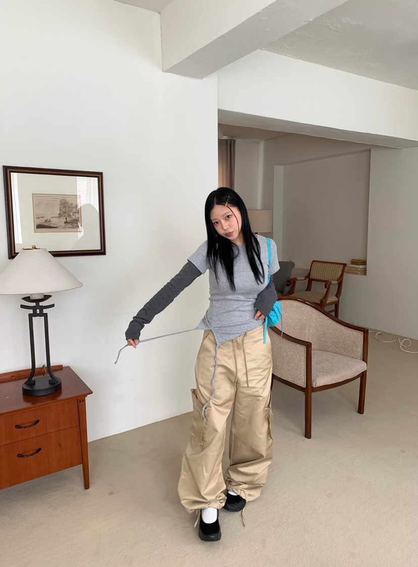 SEOLO東大門㊣實拍女士新款推薦職業熱賣時尚休閑長袖T恤刺繡Seolo seoul長袖T恤