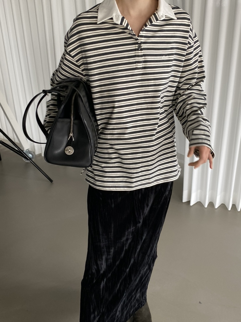 MOVENNE東大門㊣實拍女裝新款人氣25秋冬真品時尚推薦長袖T恤MOVENNE長袖T恤