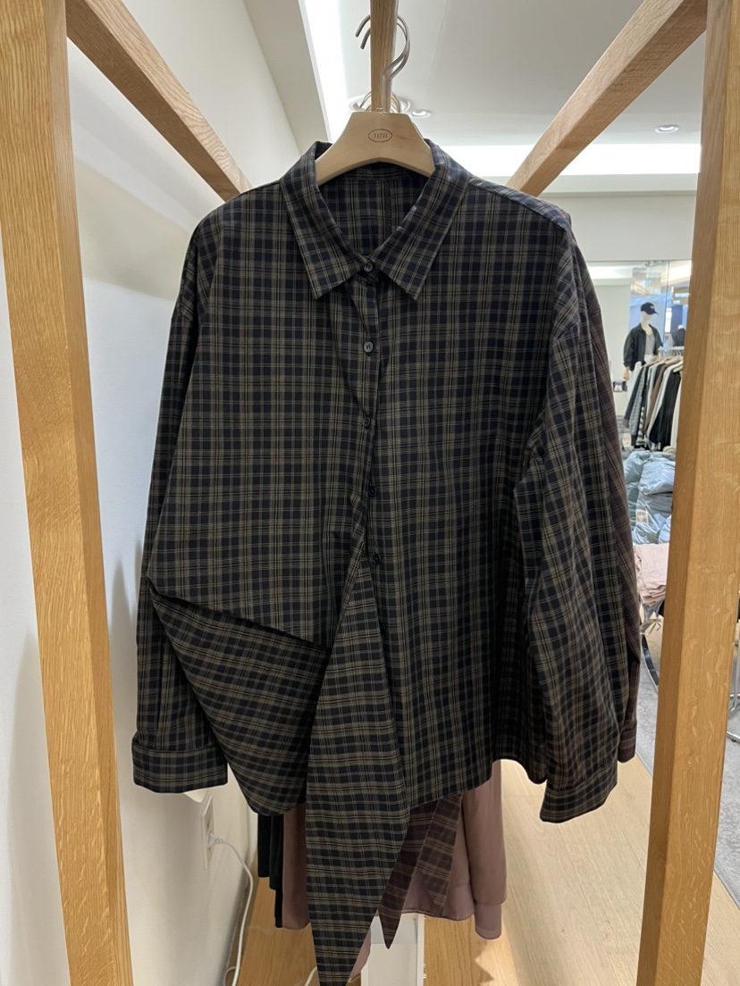 TIZZI東大門㊣代購女士新品職業時尚25秋冬推薦休閑襯衫蕾絲衫TIZZI襯衫/蕾絲衫
