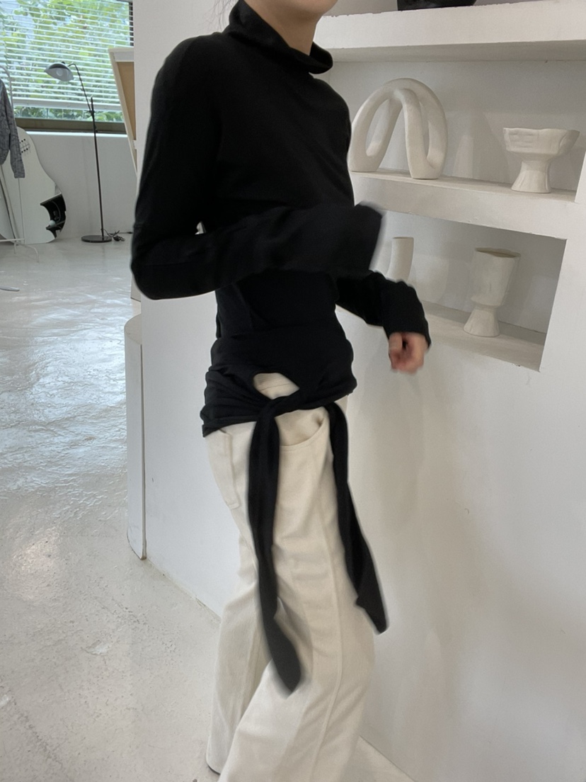 GLITTER東大門㊣實拍女裝新款25秋冬真品熱賣職業人氣長袖T恤GLITTER長袖T恤