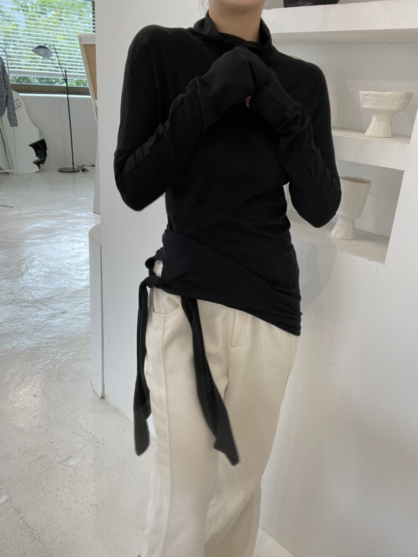 GLITTER東大門㊣實拍女裝新款25秋冬真品熱賣職業人氣長袖T恤GLITTER長袖T恤