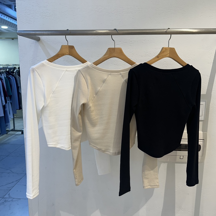 ON THE MODE韓國代購㊣女士新品25秋冬職業真品熱賣長袖T恤ON THE MODE長袖T恤