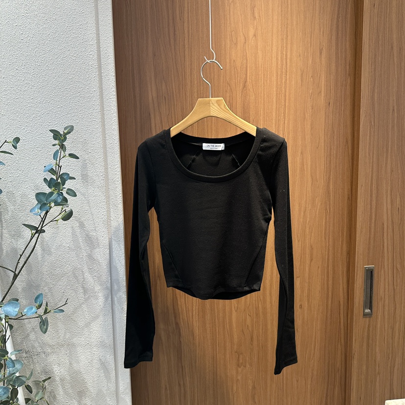 ON THE MODE韓國代購㊣女士新品25秋冬職業真品熱賣長袖T恤ON THE MODE長袖T恤圖色3