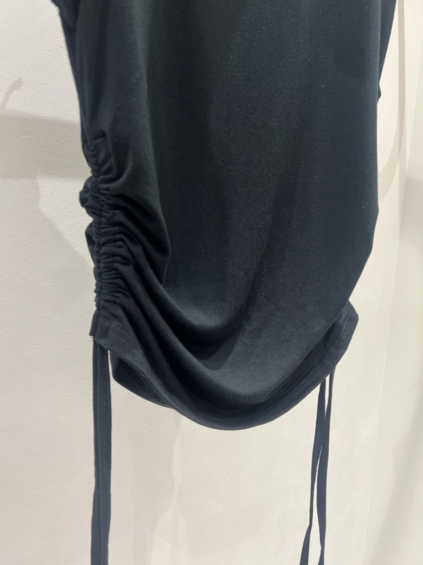 SHIRRING東大門㊣直郵女裝新品推薦熱賣25秋冬T恤莫代爾褶皺SHIRRINGT恤