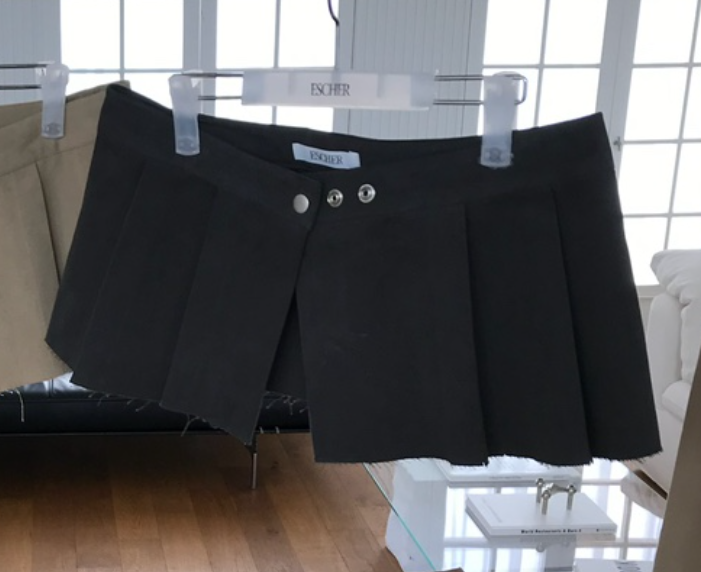 ESCHER韓國代購㊣女裝新品人氣熱賣休閑真品職業推薦25秋冬短裙ESCHER短裙