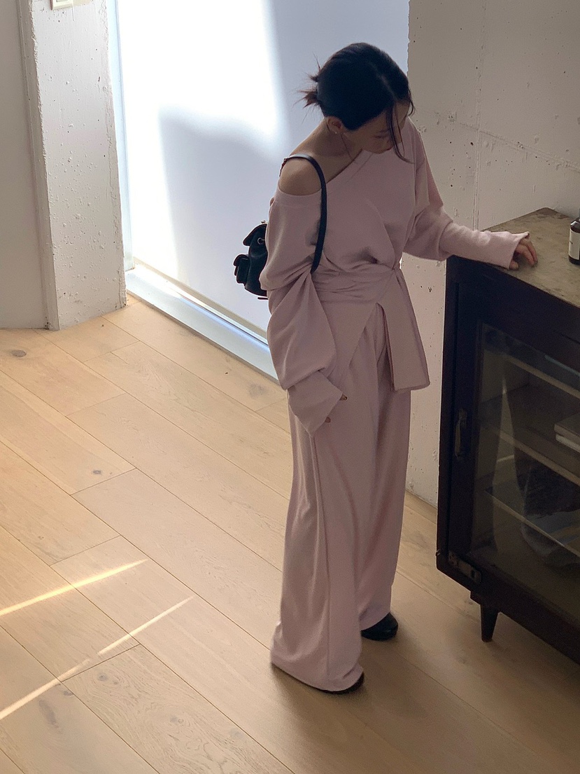 REVE CITE-L東大門㊣代購女士新款人氣真品職業25秋冬長袖T恤REVE CITE長袖T恤