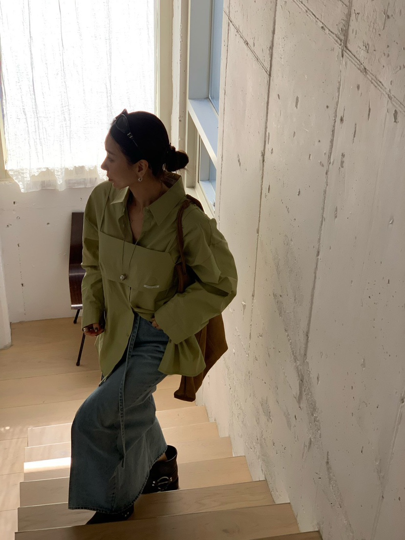 REVE CITE-L韓國直郵㊣女裝新款真品推薦25秋冬襯衫蕾絲衫套裝REVE CITE襯衫/蕾絲衫