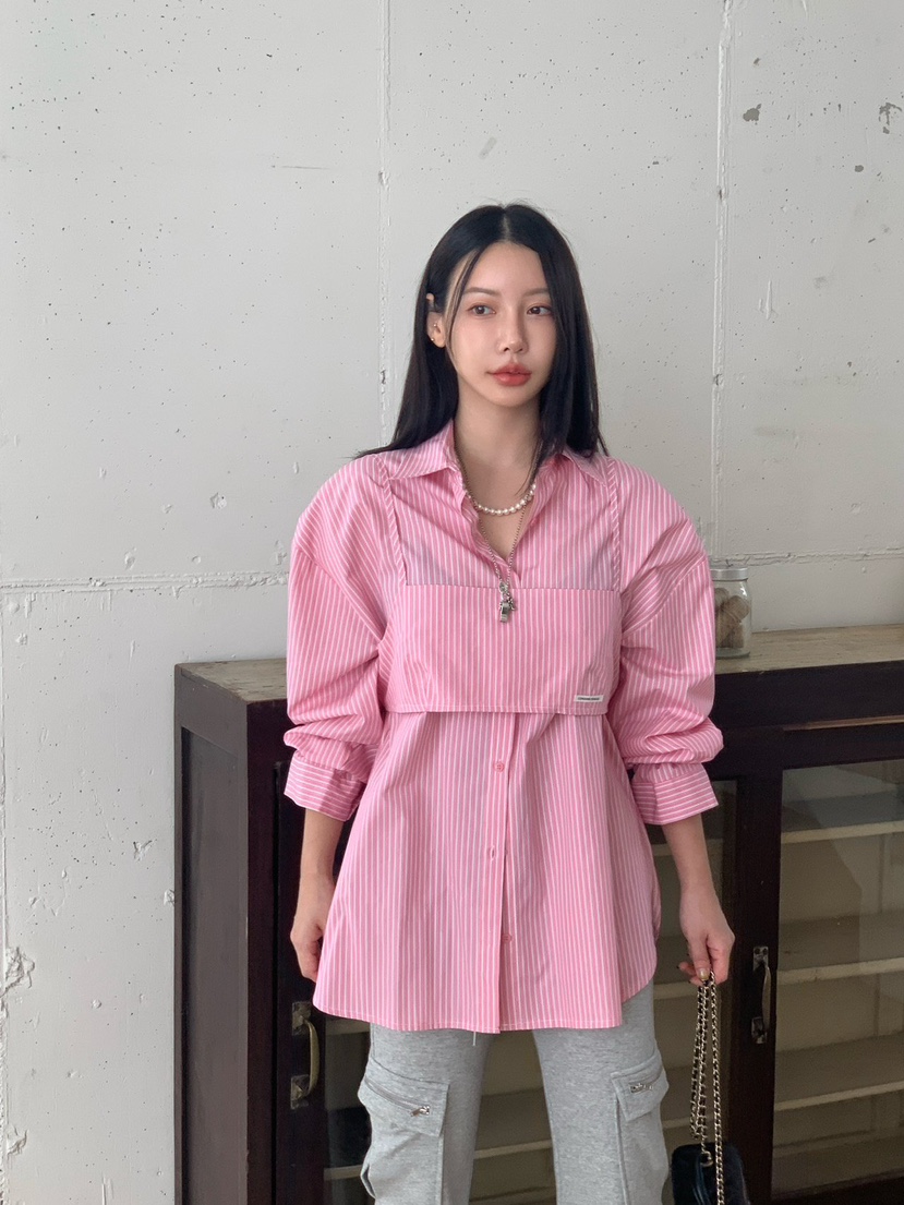 REVE CITE-L韓國直郵㊣女裝新款真品推薦25秋冬襯衫蕾絲衫套裝REVE CITE襯衫/蕾絲衫圖色2