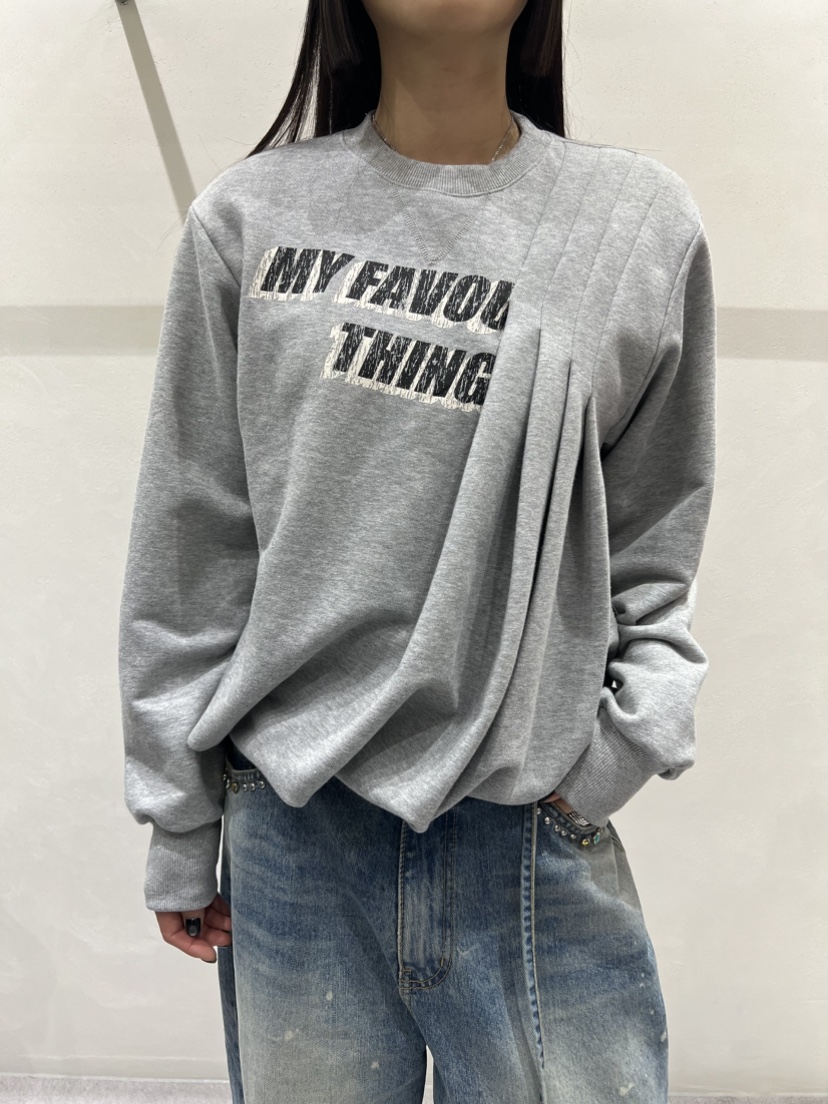 SHIRRING東大門㊣實拍女裝新品人氣推薦時尚職業休閑25秋冬衛衣SHIRRING衛衣