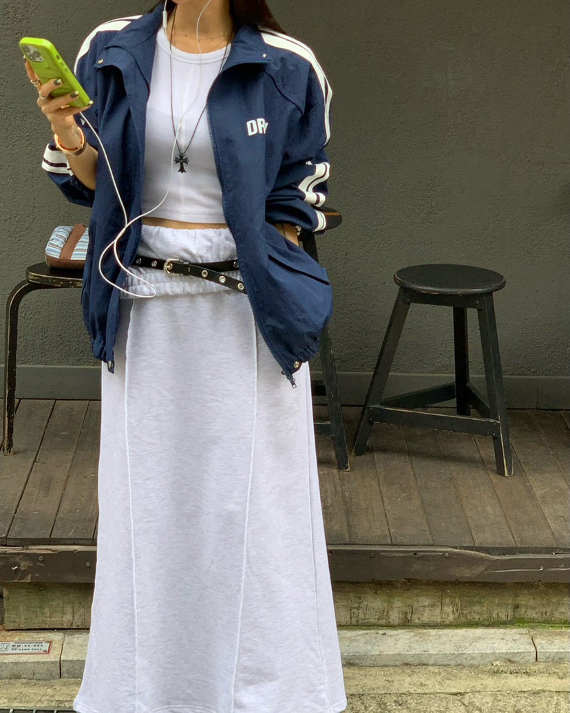 REVE CITE-L韓國直郵㊣女士新品職業熱賣休閑長裙不含腰帶REVE CITE長裙