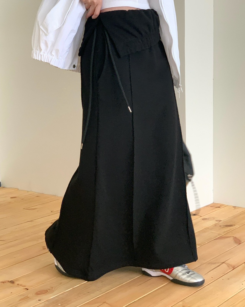 REVE CITE-L韓國直郵㊣女士新品職業熱賣休閑長裙不含腰帶REVE CITE長裙圖色2