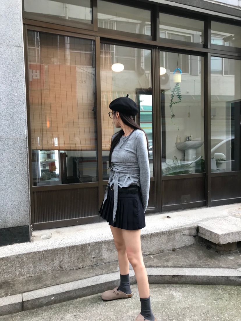 ESCHER東大門㊣代購女士新品職業人氣休閑25秋冬長袖T恤開衫ESCHER長袖T恤