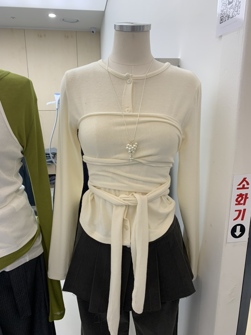 ESCHER東大門㊣代購女士新品職業人氣休閑25秋冬長袖T恤開衫ESCHER長袖T恤圖色4