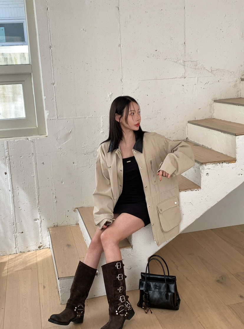REVE CITE-L韓國直郵㊣女裝新品休閑真品25秋冬職業熱賣夾克REVE CITE夾克