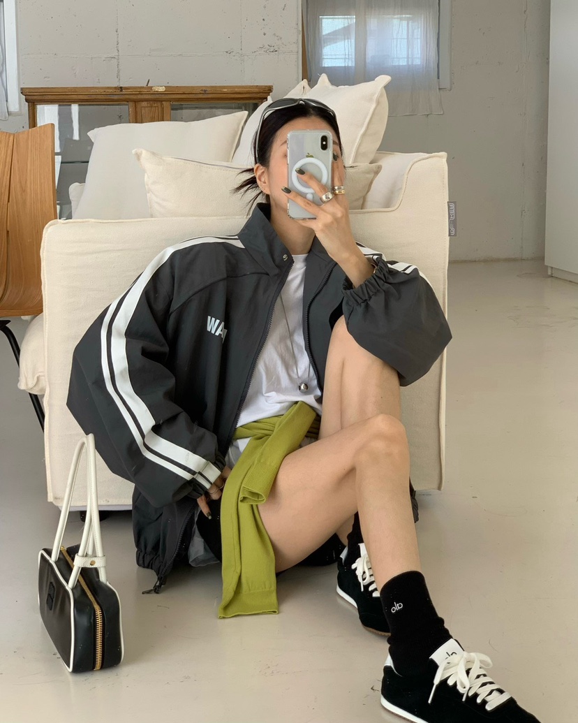REVE CITE-L東大門㊣實拍女士新款真品25秋冬休閑人氣夾克REVE CITE夾克