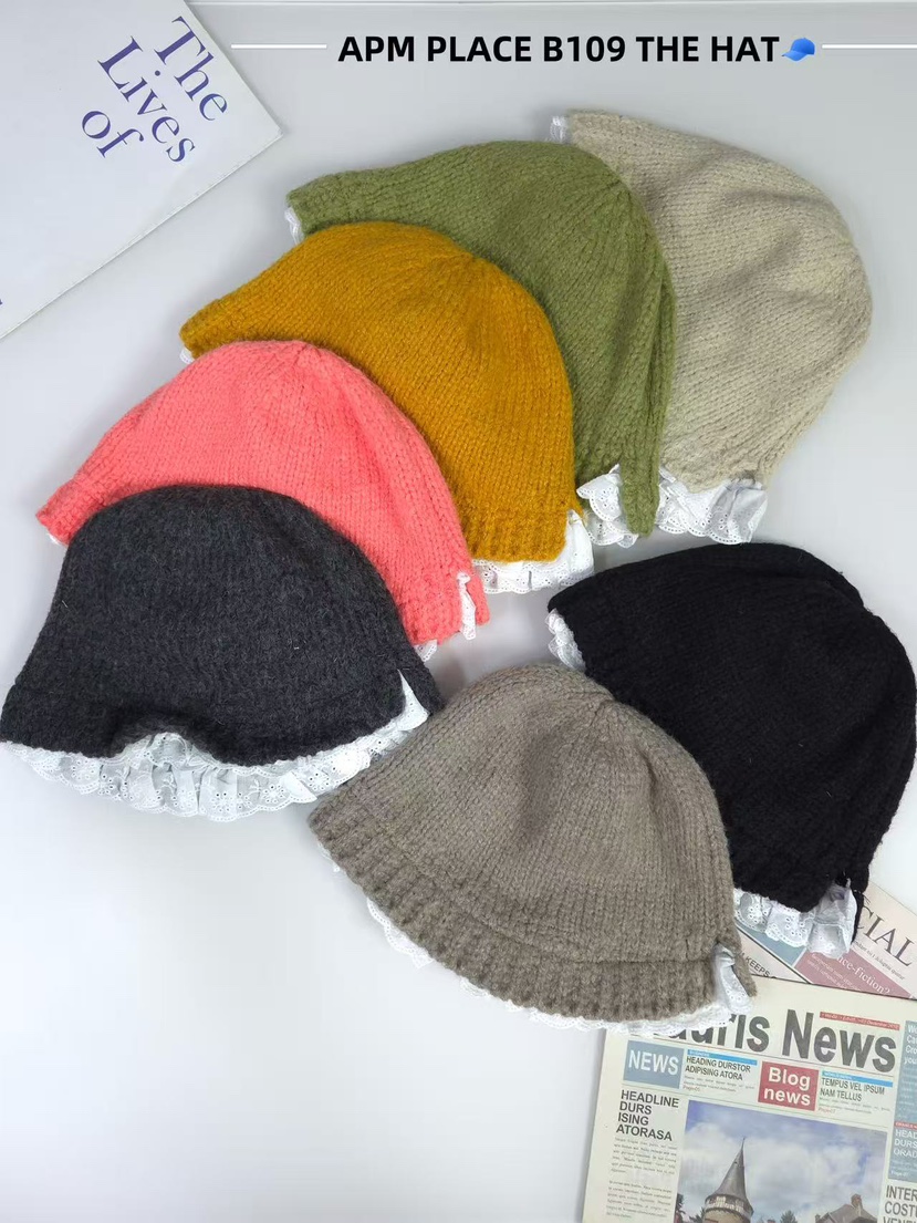 THE HAT-P韓國直郵㊣女裝新品25秋冬職業真品熱賣帽子蕾絲THE HAT帽子