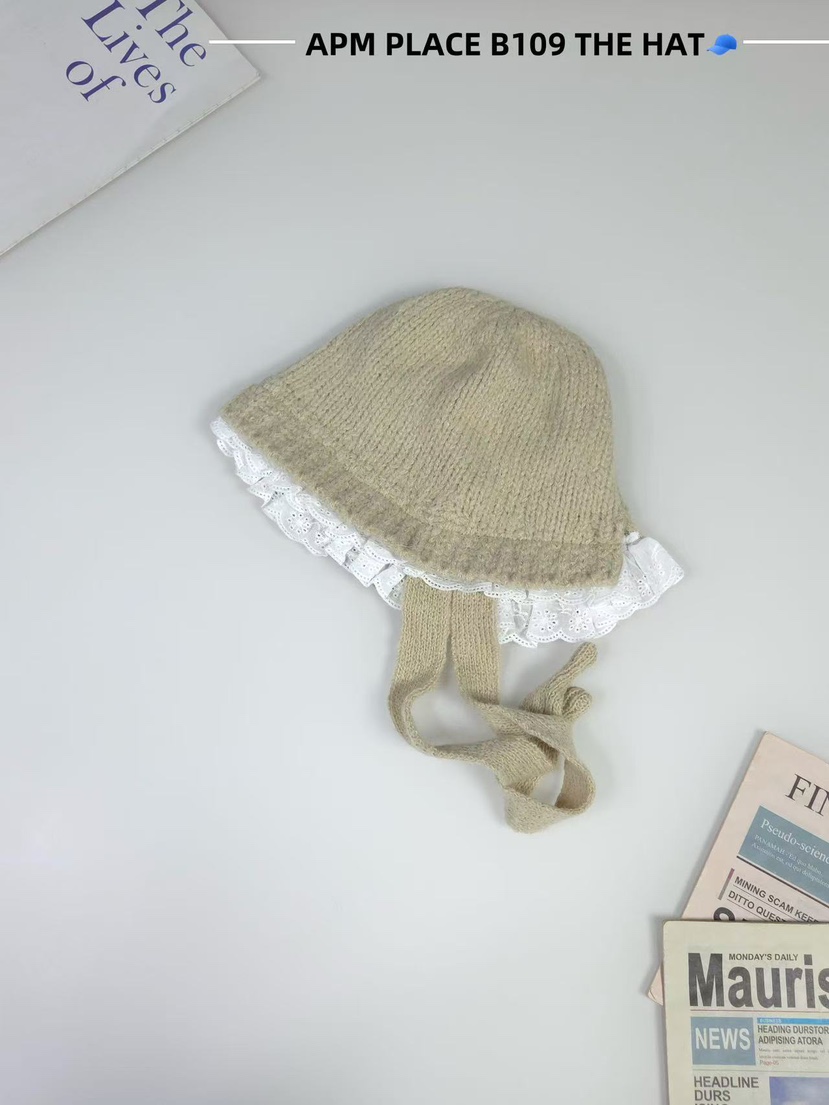 THE HAT-P韓國直郵㊣女裝新品25秋冬職業真品熱賣帽子蕾絲THE HAT帽子圖色3