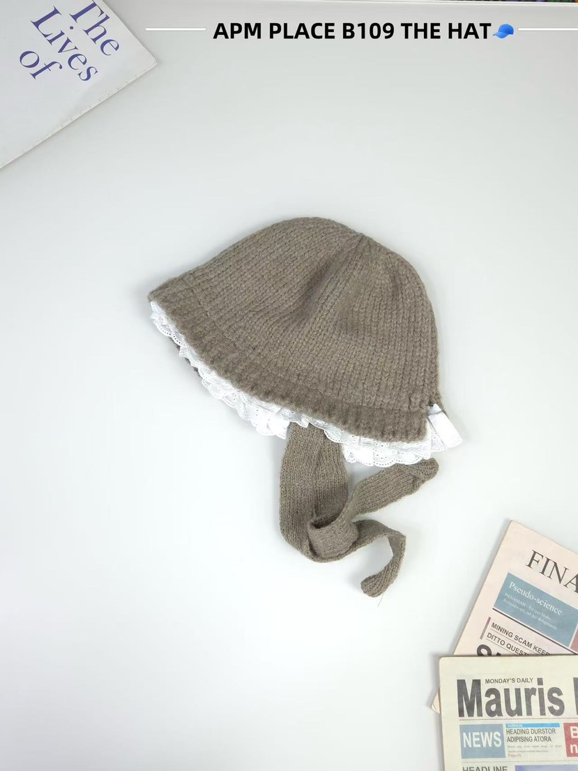 THE HAT-P韓國直郵㊣女裝新品25秋冬職業真品熱賣帽子蕾絲THE HAT帽子圖色5