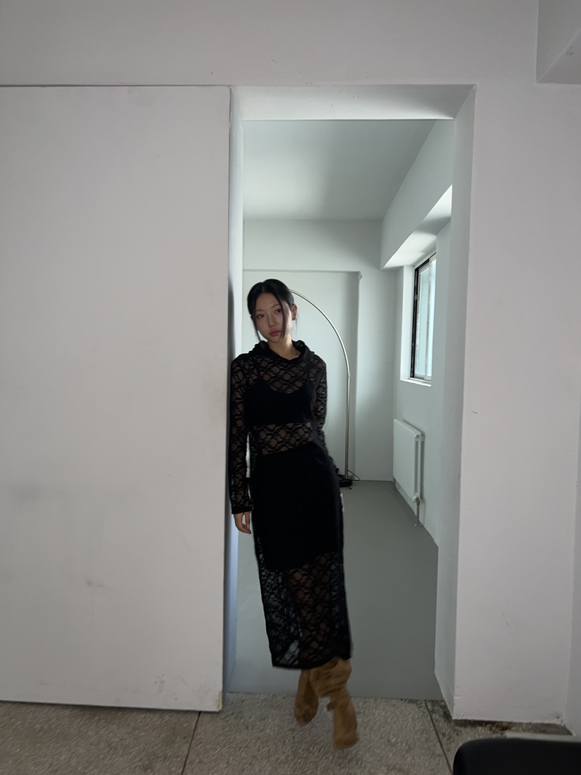 SUNDER MARKET東大門㊣實拍女士新款推薦25秋冬連衣裙不含腰帶SUNDER MARKET連衣裙