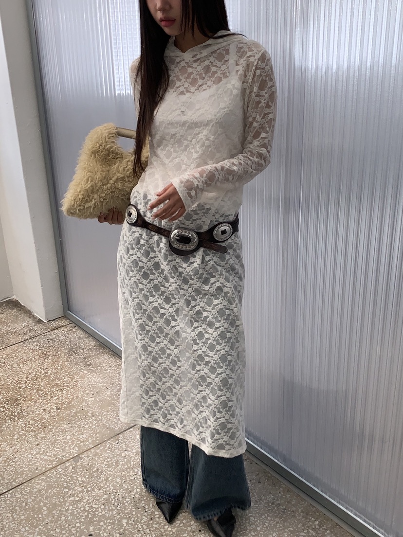 SUNDER MARKET東大門㊣實拍女士新款推薦25秋冬連衣裙不含腰帶SUNDER MARKET連衣裙