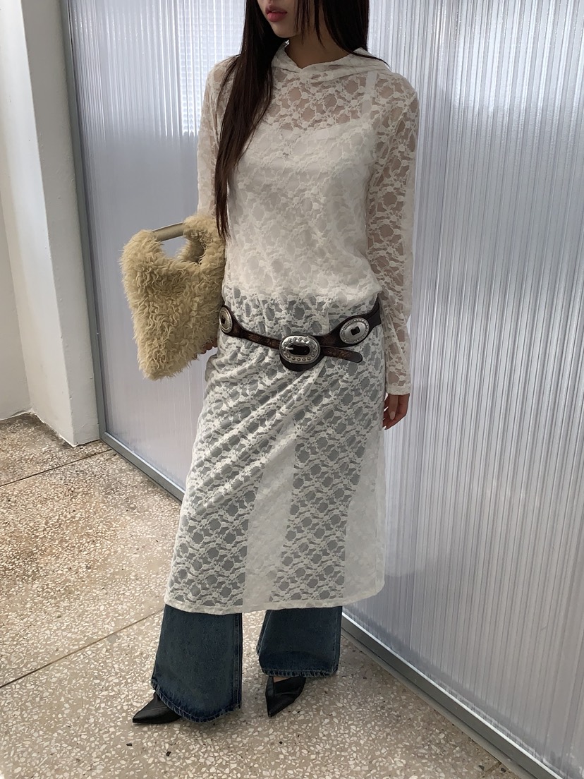 SUNDER MARKET東大門㊣實拍女士新款推薦25秋冬連衣裙不含腰帶SUNDER MARKET連衣裙